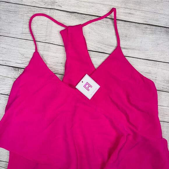Amanda Uprichard NWT Pink Ruffle Mini Dress Size XS - Picture 5 of 7